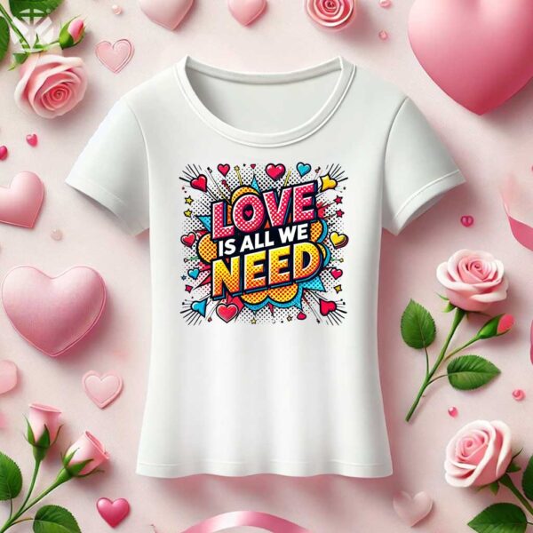 Тениски за семейства и компании Love Is All We Need - Image 7